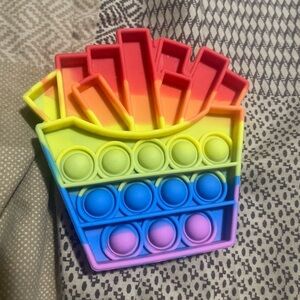 Rainbow French Fries Pop It Fidget Toy